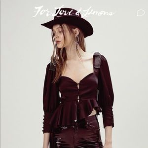 FOR LOVE AND LEMONS ASYMMETRICAL TOP